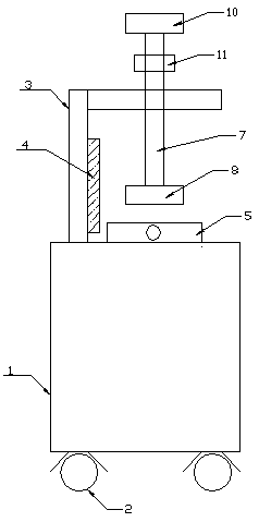 A fast detection device for a dust shield and its working method