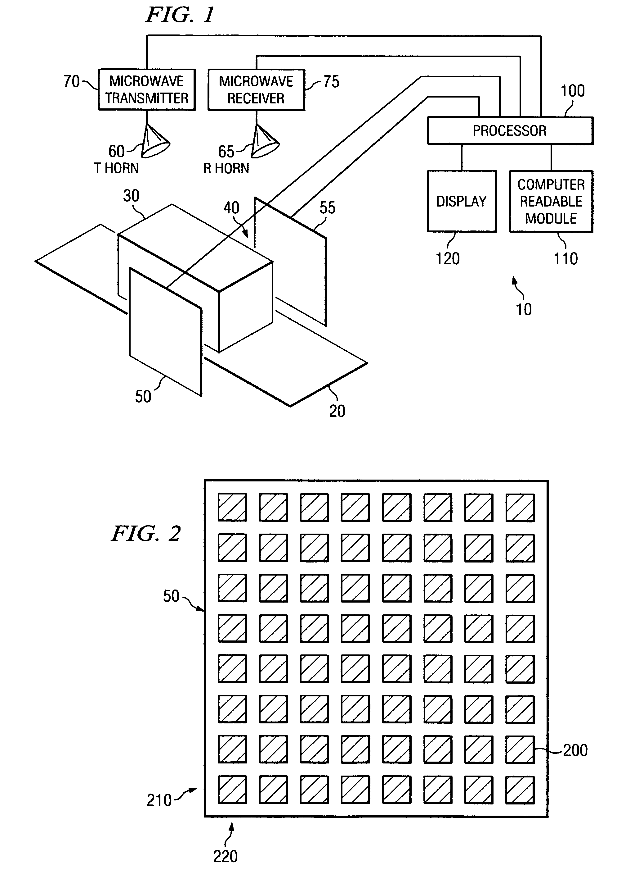 System and method for inspecting transportable items using microwave imaging