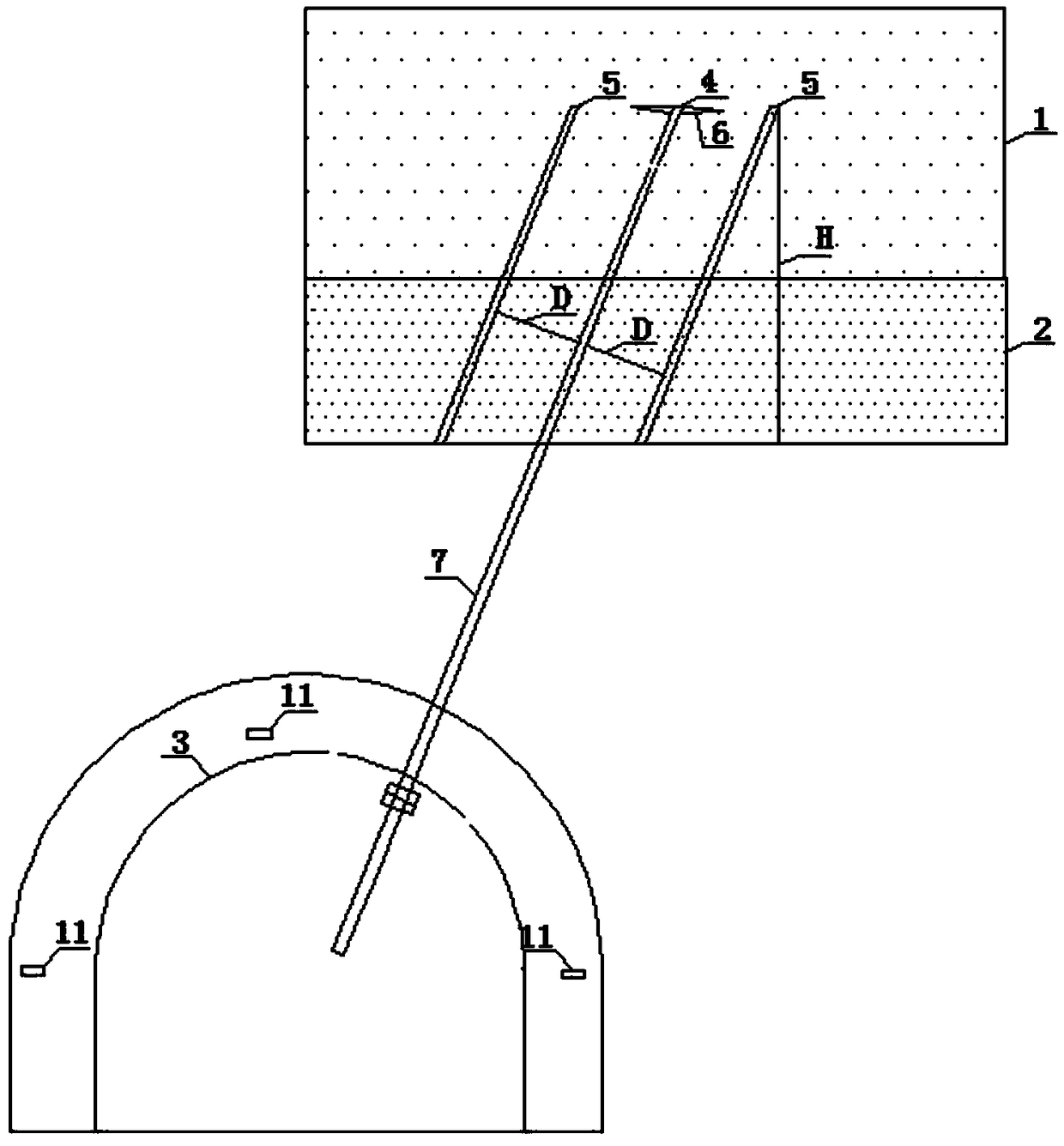 Hard roof orientation acidification fracturing roof control pressure relief method