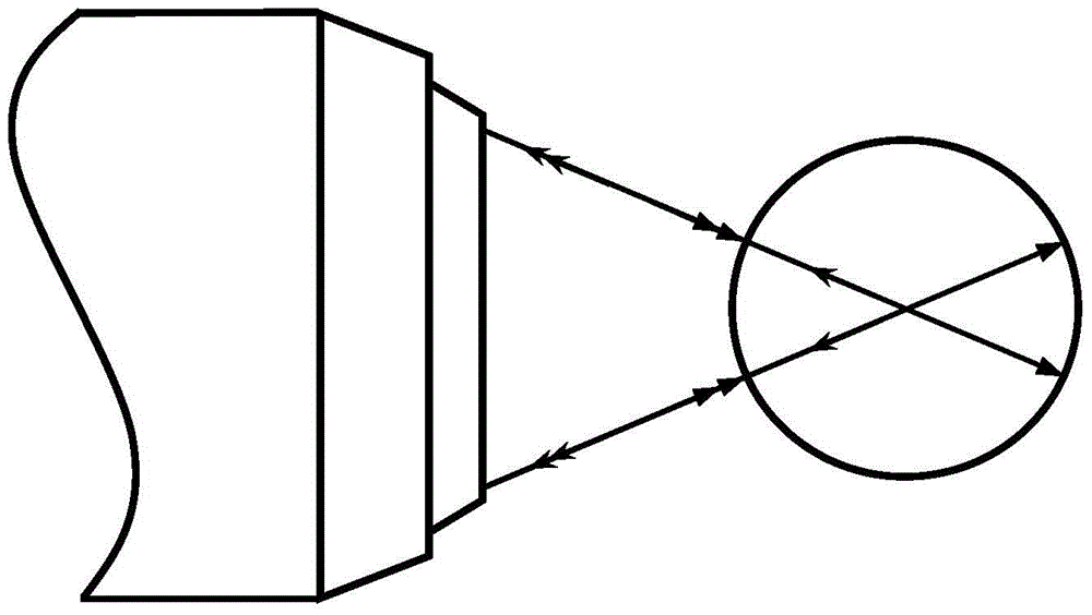 Microsphere type short coherent point diffraction interferometry system and measurement method