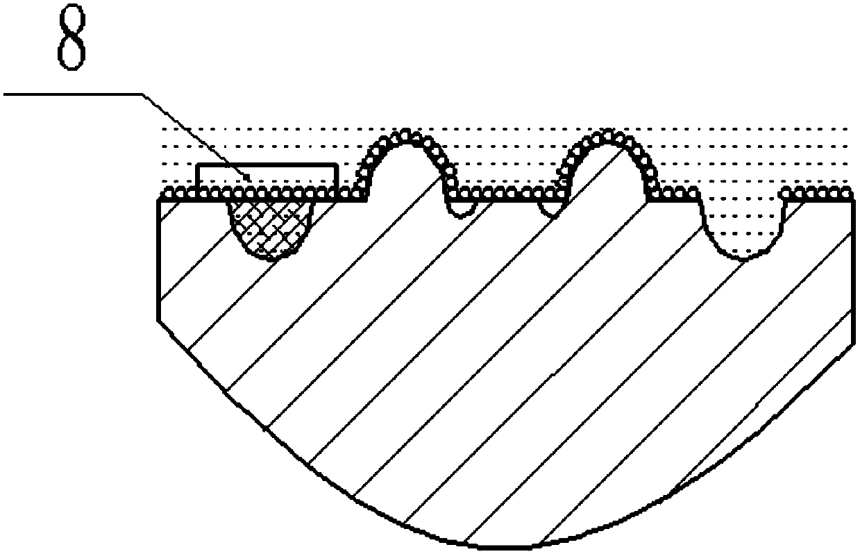 A multi-component composite texture guided sliding friction pair, processing method and application thereof