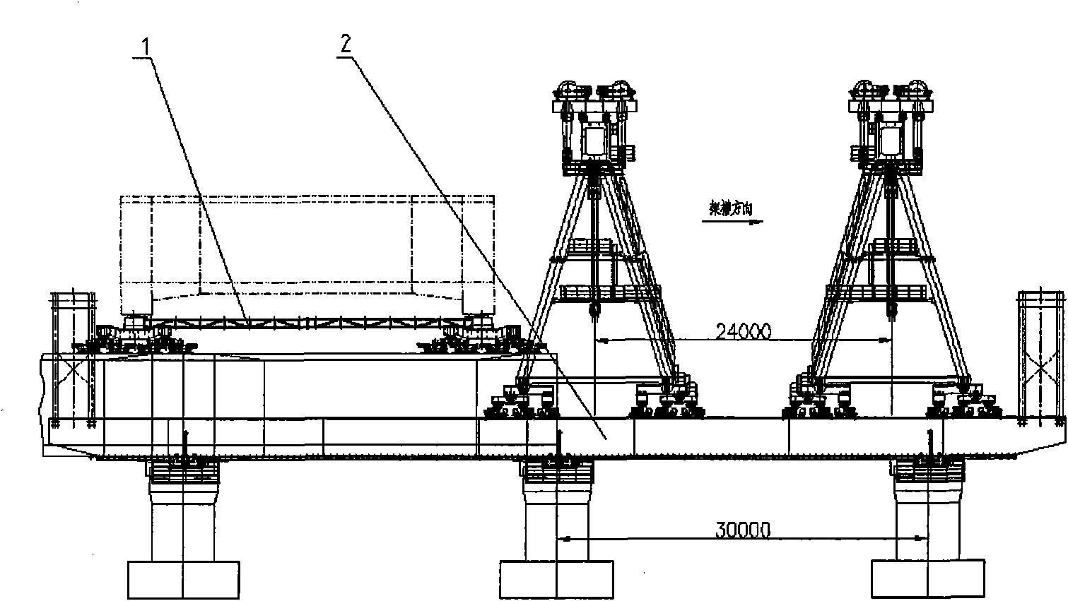 1200 tonner water conservancy aqueduct transportation and erection equipment