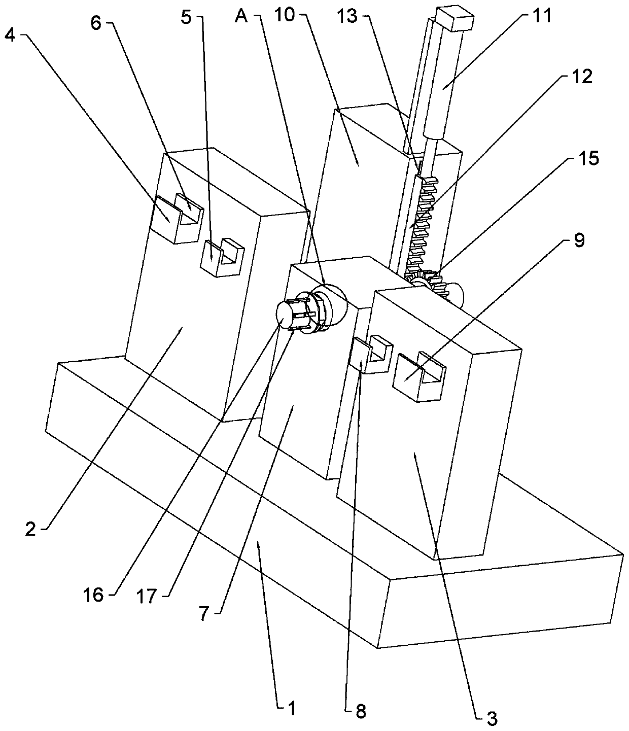 Shifting fork plane machining equipment