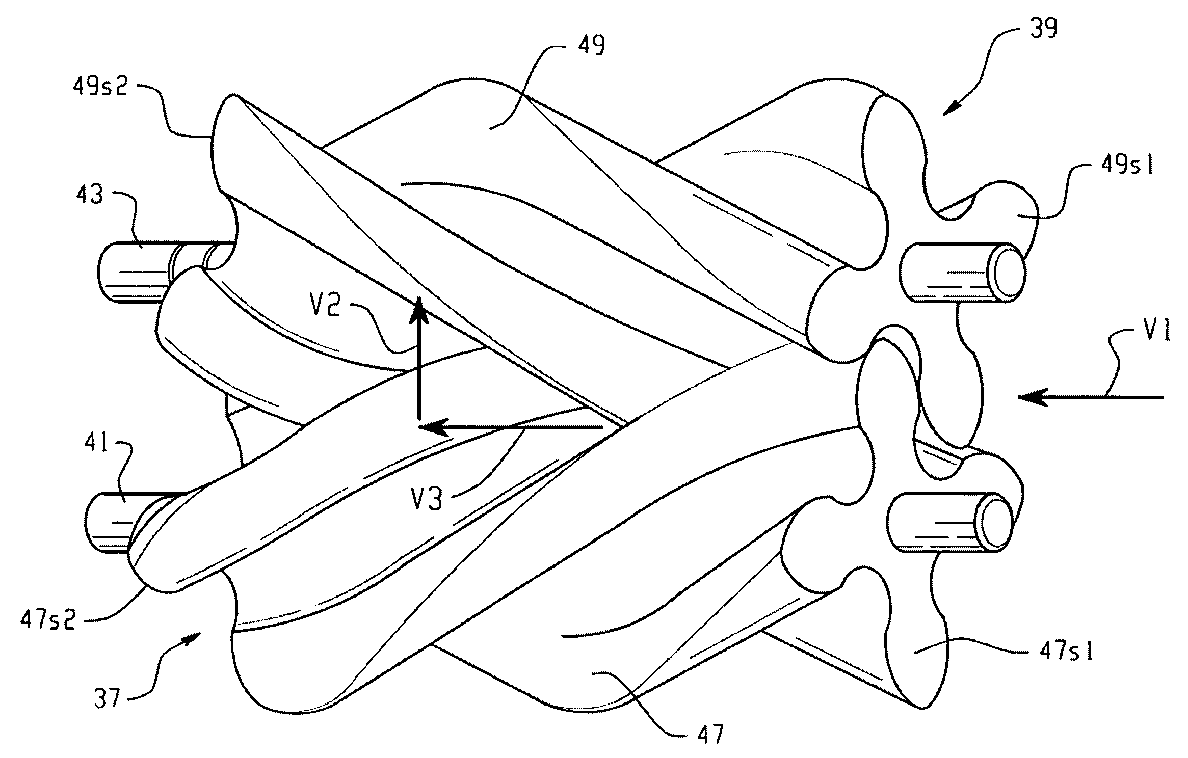 Optimized helix angle rotors for Roots-style supercharger