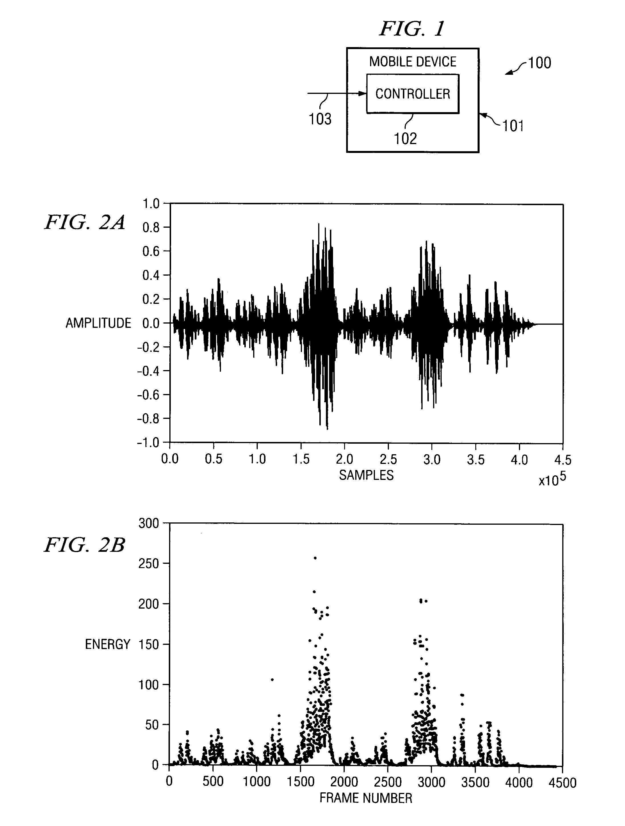 Energy-based audio pattern recognition