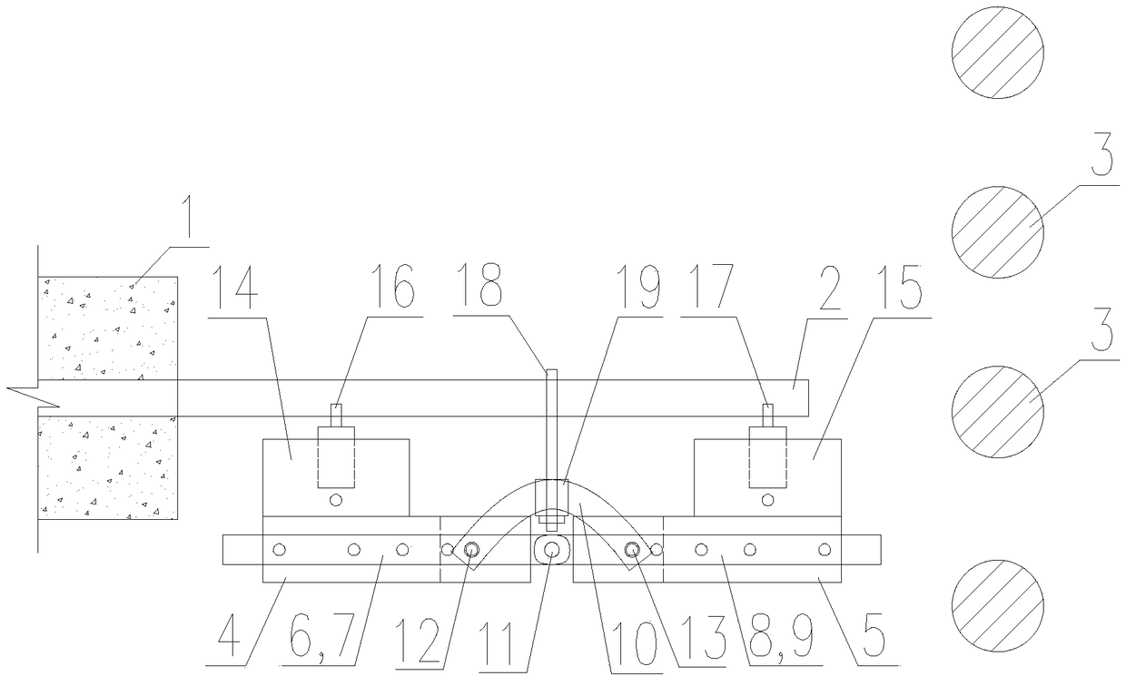 Steel bar bending device and method and application of steel bar bending device