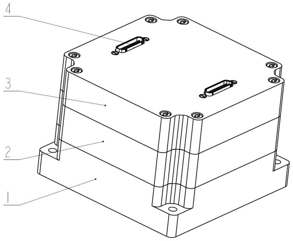 A cableless and modularized stacked electronic control device and its installation method