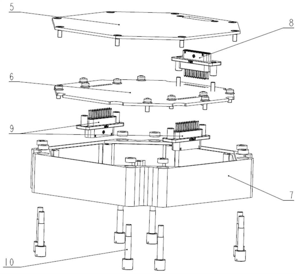 A cableless and modularized stacked electronic control device and its installation method