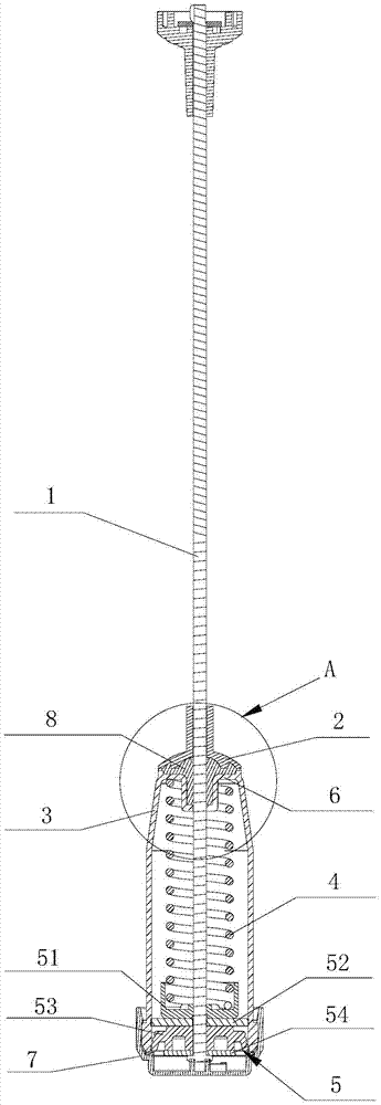 Variable-damping vibration damper for washing machine and washing machine