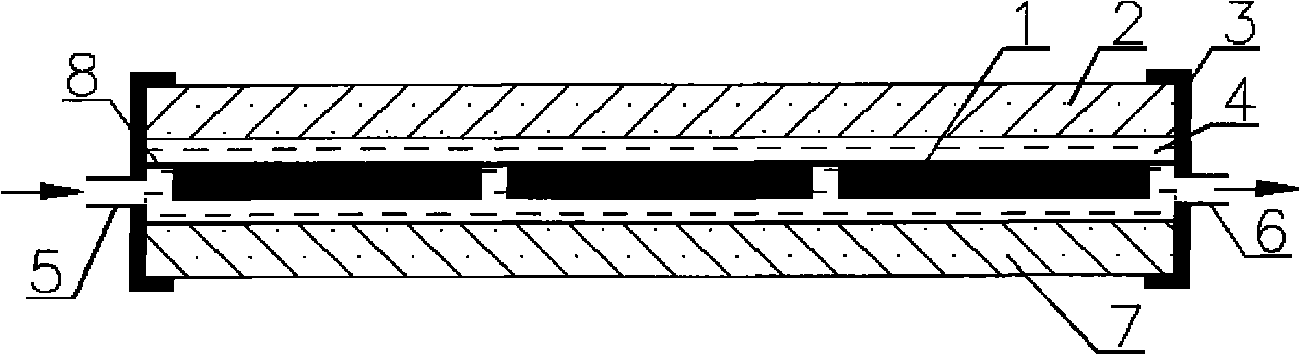 Liquid-immersed flat plate photovoltaic component