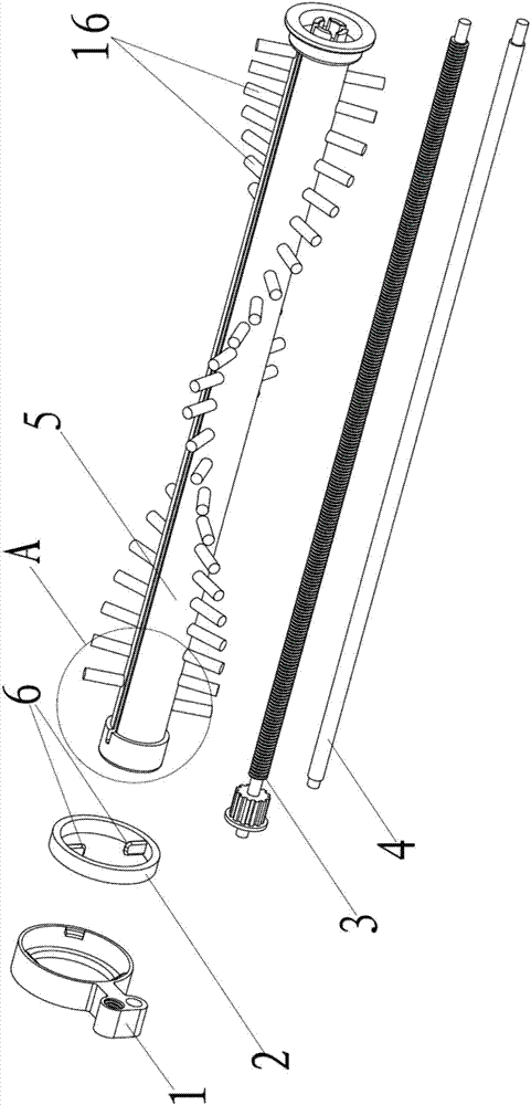 Rolling brush entanglement cutting device for cleaning appliance and cleaning appliance thereof