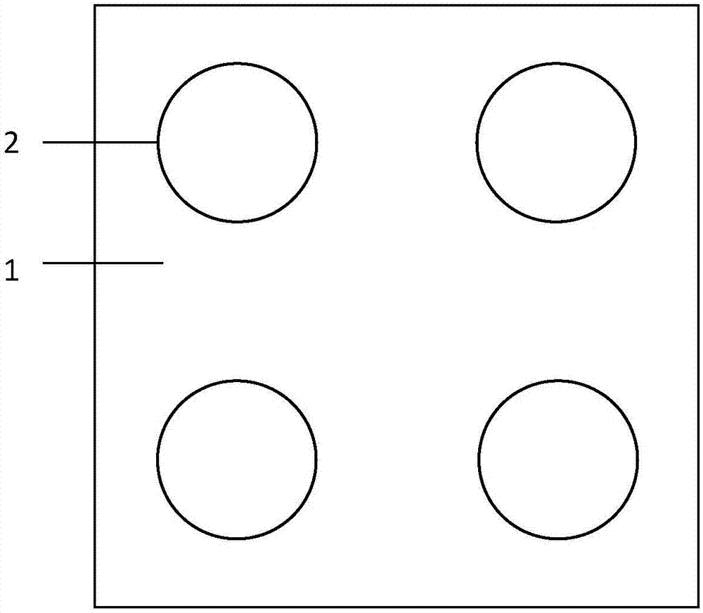 Silicon carbide substrate structure with trench array and cavity