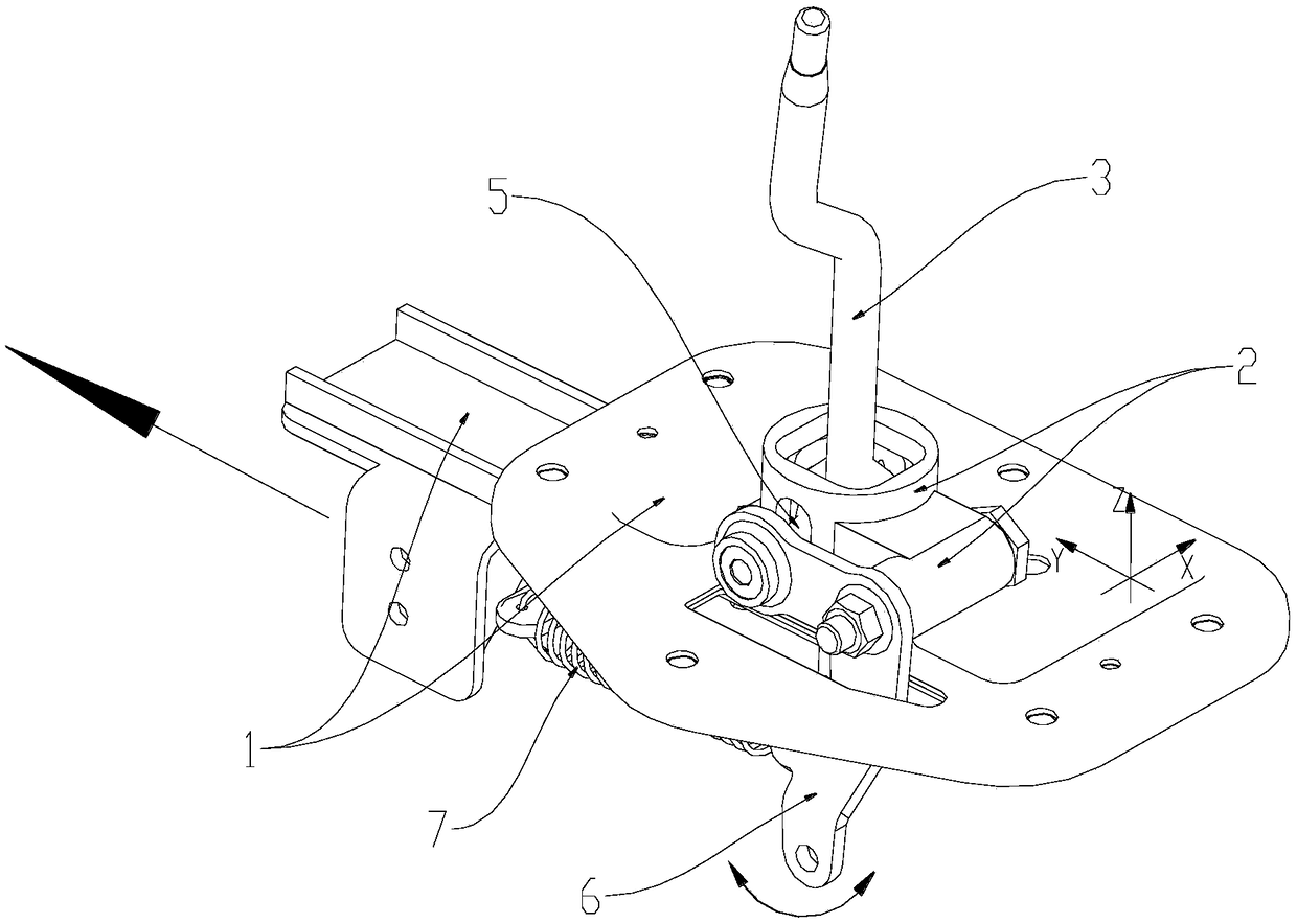 Soft shaft speed change manipulator and automobile