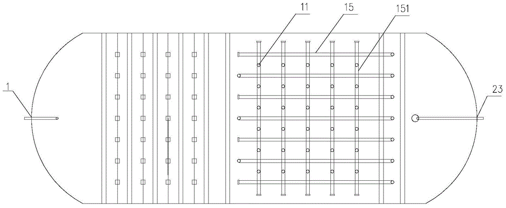 Integrated treatment system for rural domestic sewage and process of system