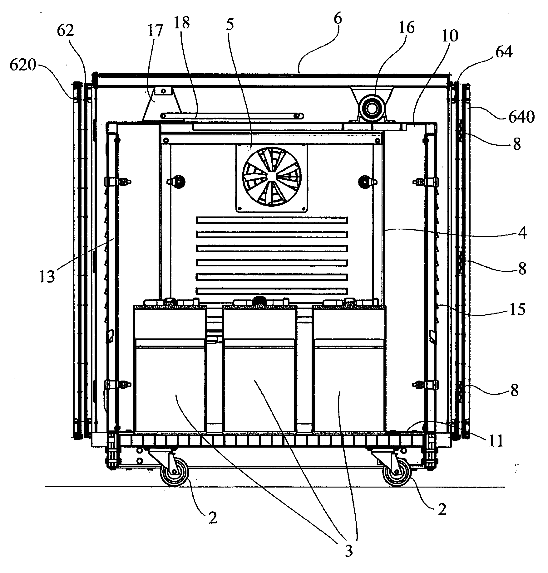 Mobile solar power-generating system