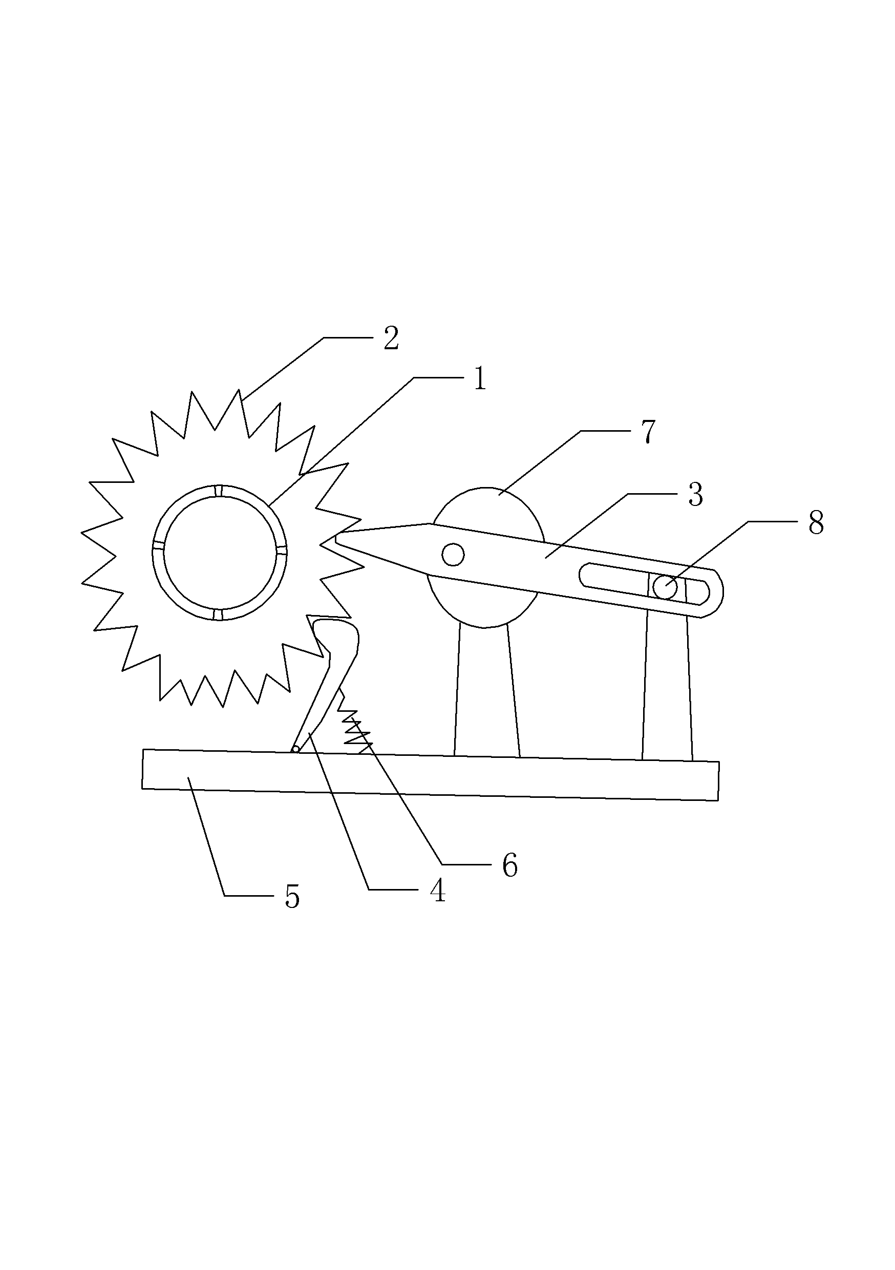 Rotation-prevention intermittent angle adjusting collet chuck