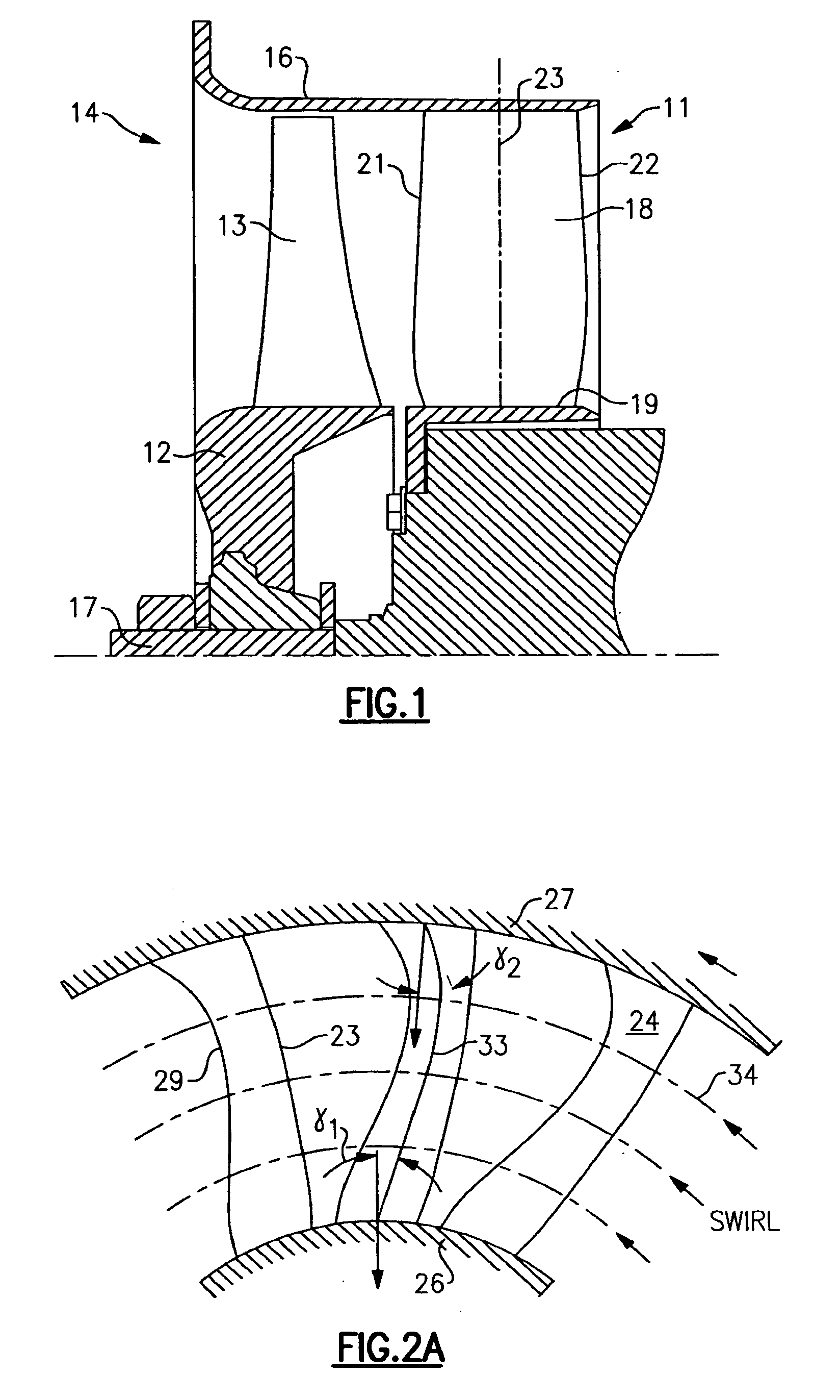 Outlet guide vanes for axial flow fans