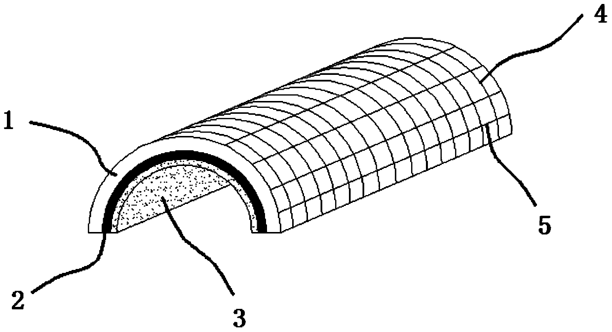 Agricultural non-point source restoration system based on cement blanket