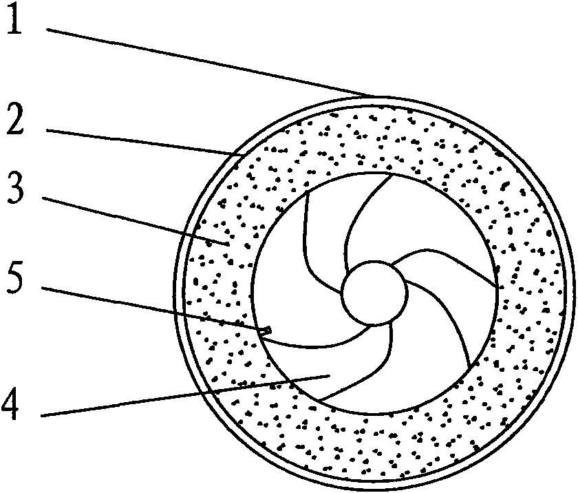 Inflation-free tire and method for manufacturing same