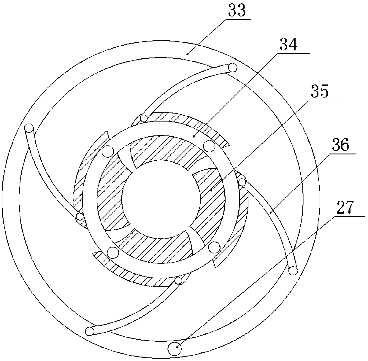 Fat collecting and processing device for transplantation operation