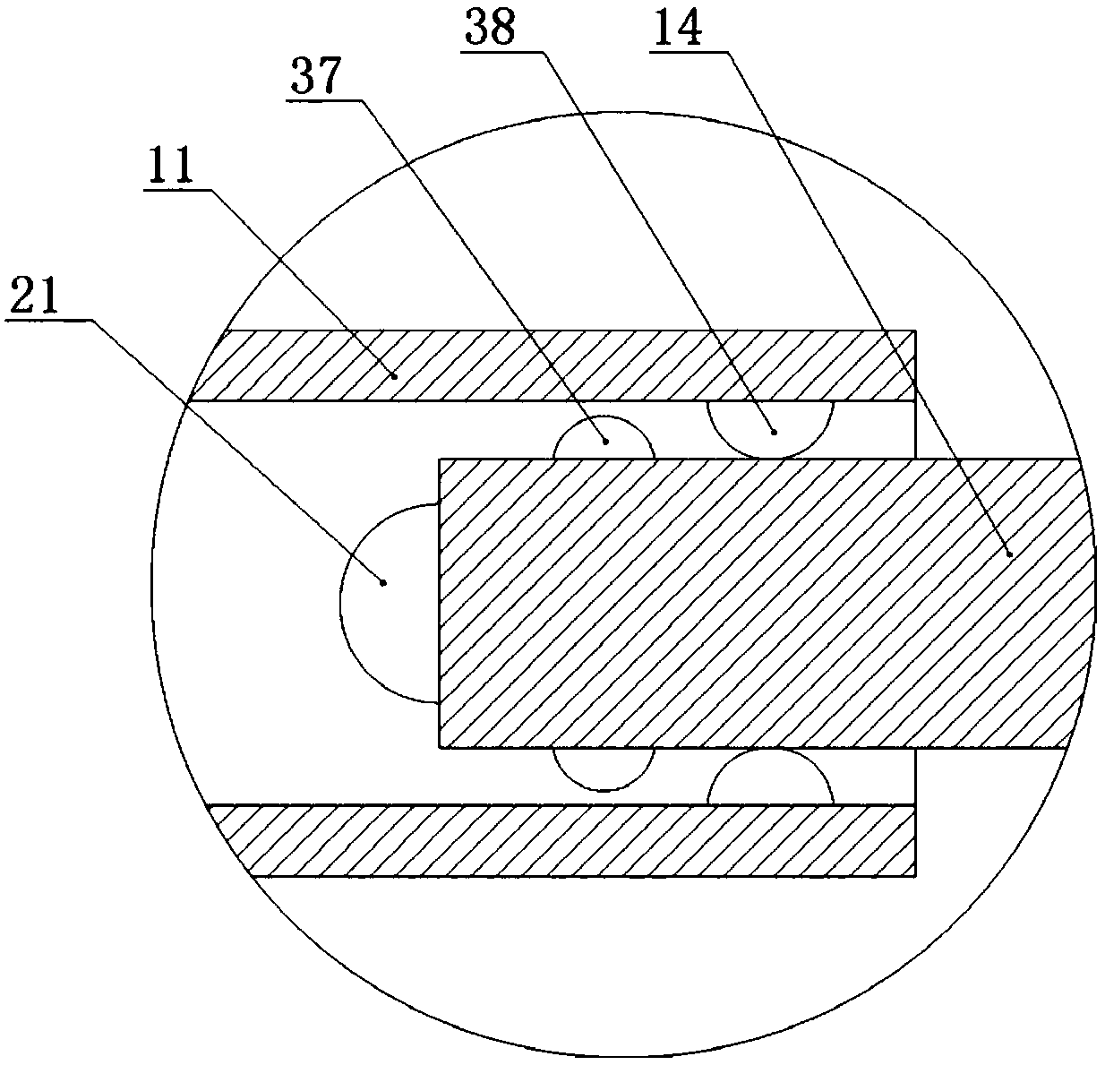 Fat collecting and processing device for transplantation operation