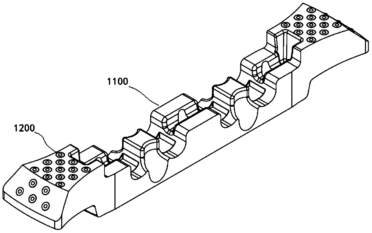 Material conveying device and scraper