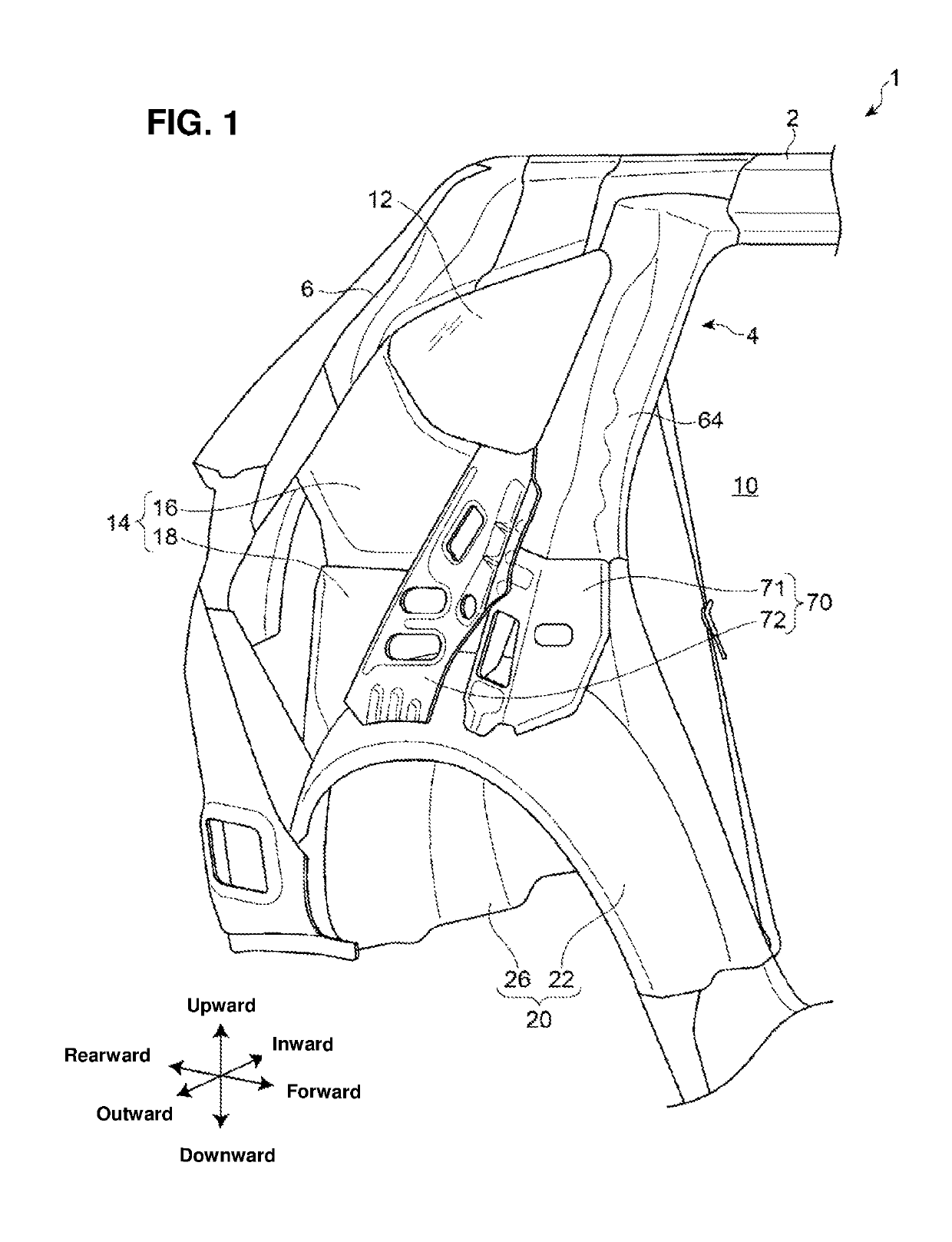 Side vehicle-body structure of vehicle