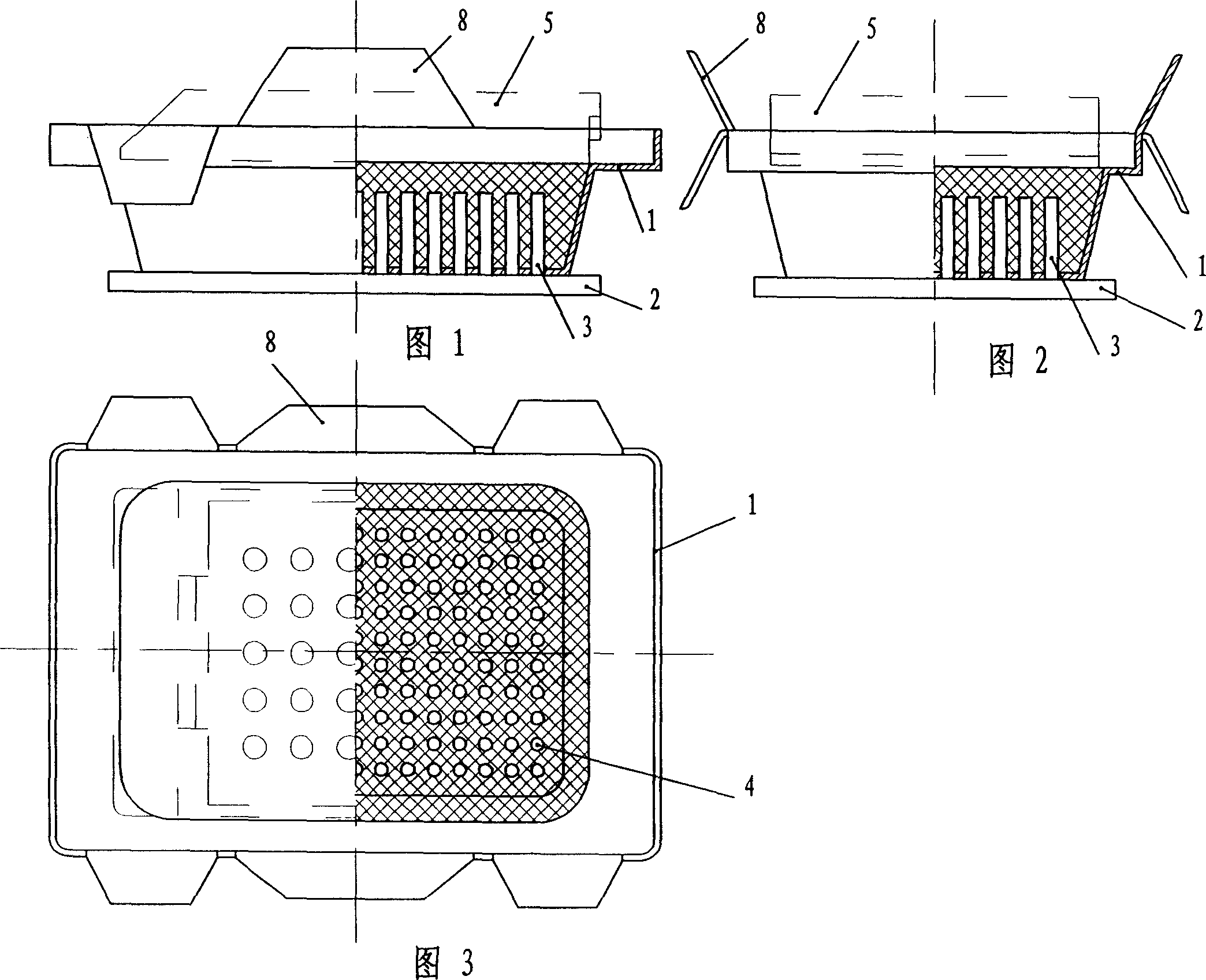 Wax module for organizing chip array