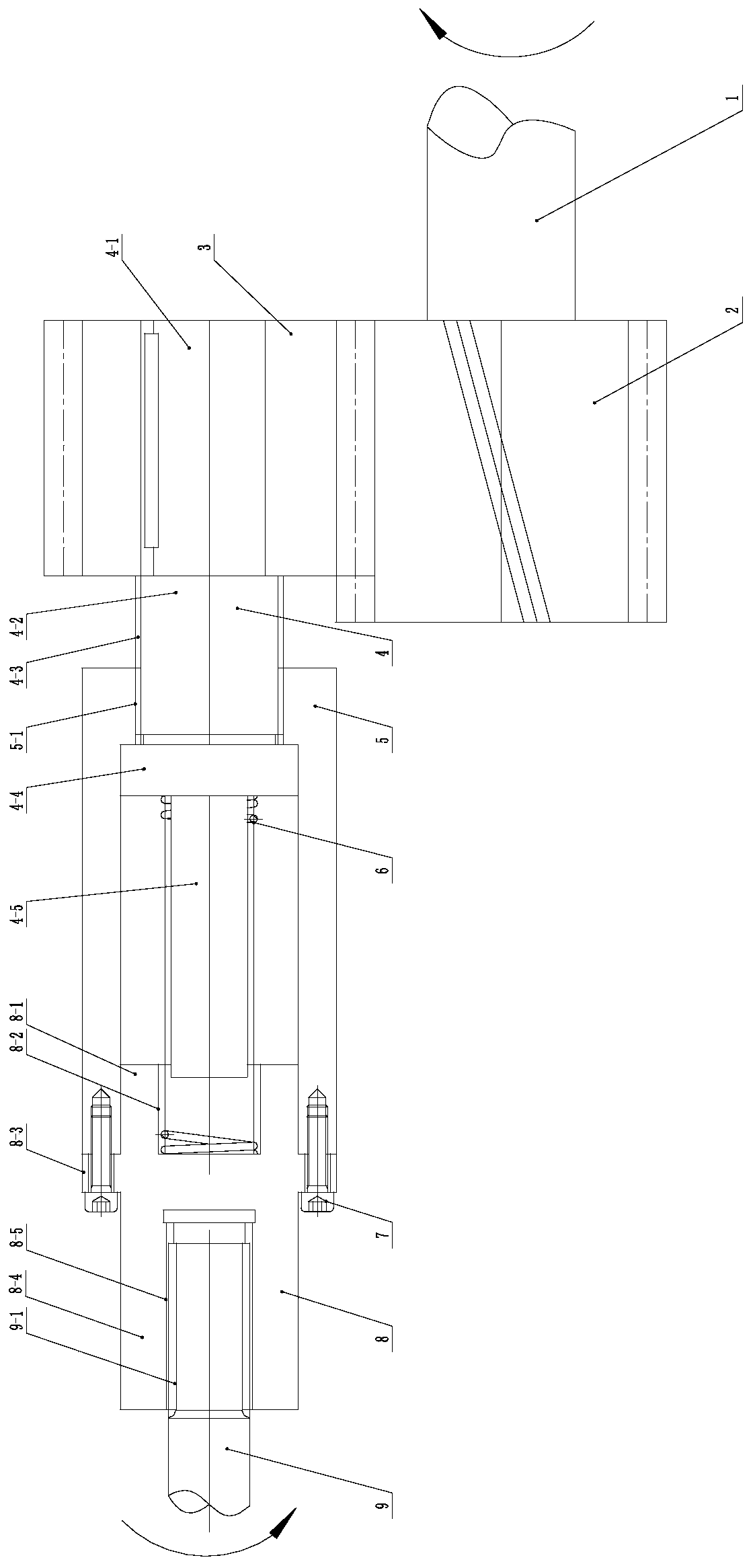 Buffer connection mechanism of transmission shaft