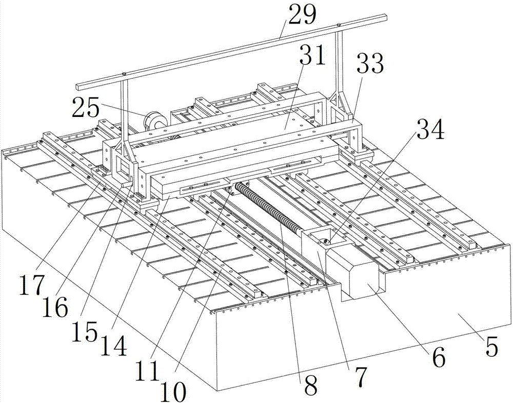 Test device and test method for static and dynamic characteristics of rolling support linear feed system