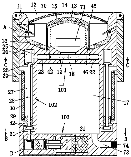 A water resource collection device for arid areas