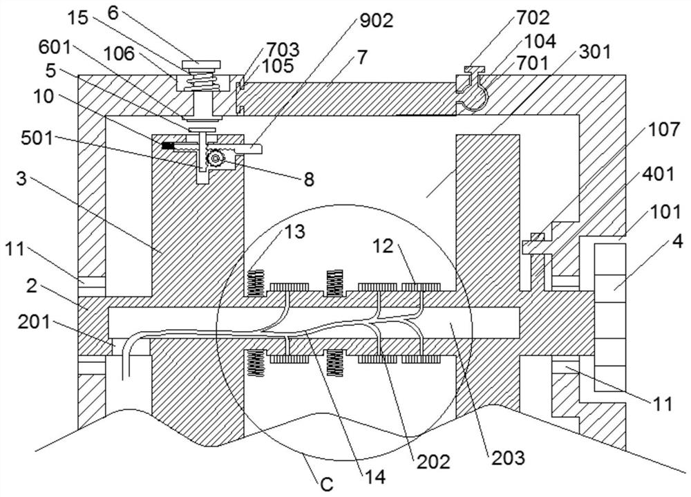 Extensible computer memory mounting groove and using method thereof