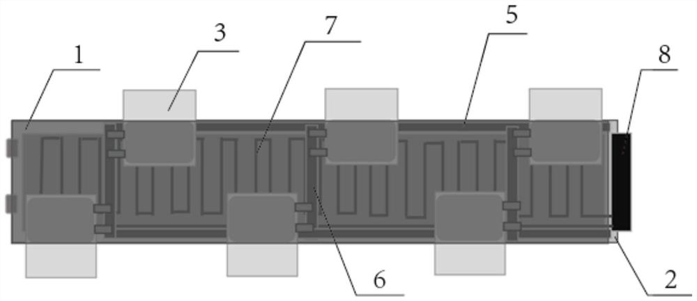 Formation and capacity grading conjoined plate of soft package battery and formation and capacity grading method thereof