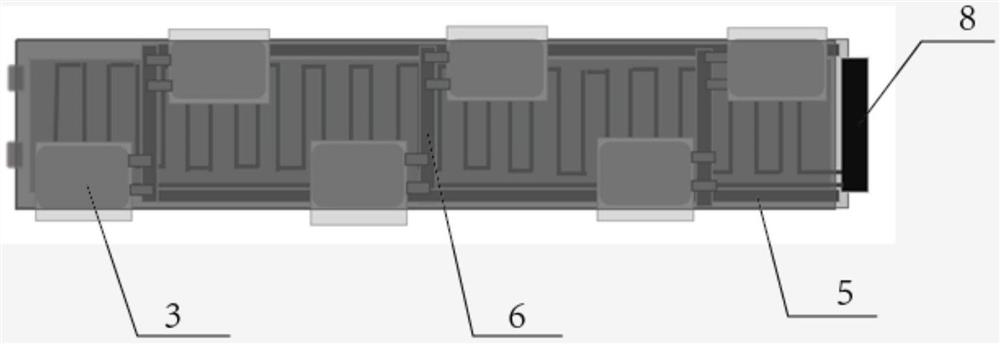 Formation and capacity grading conjoined plate of soft package battery and formation and capacity grading method thereof