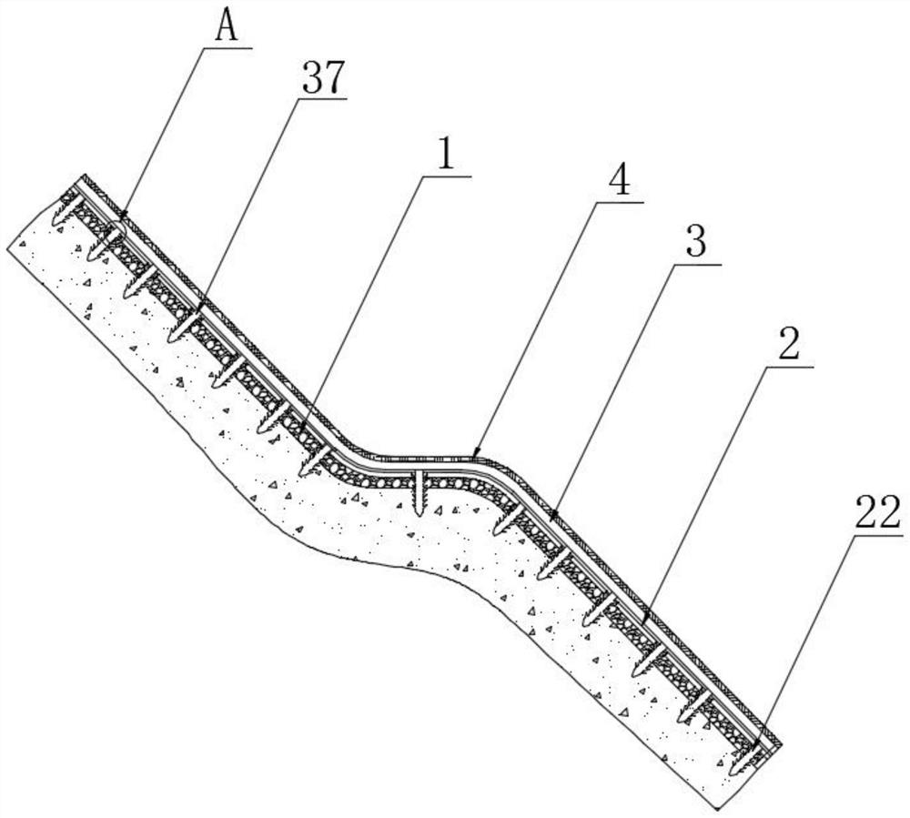 A water conservancy project ecological slope protection