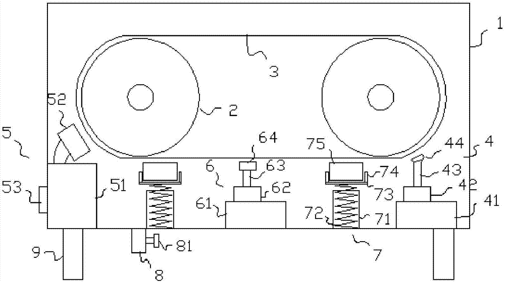 Digital printing machine conduction band cleaning processing device