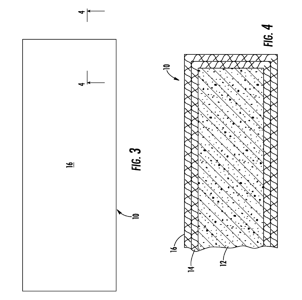 Seating pad with woven cover