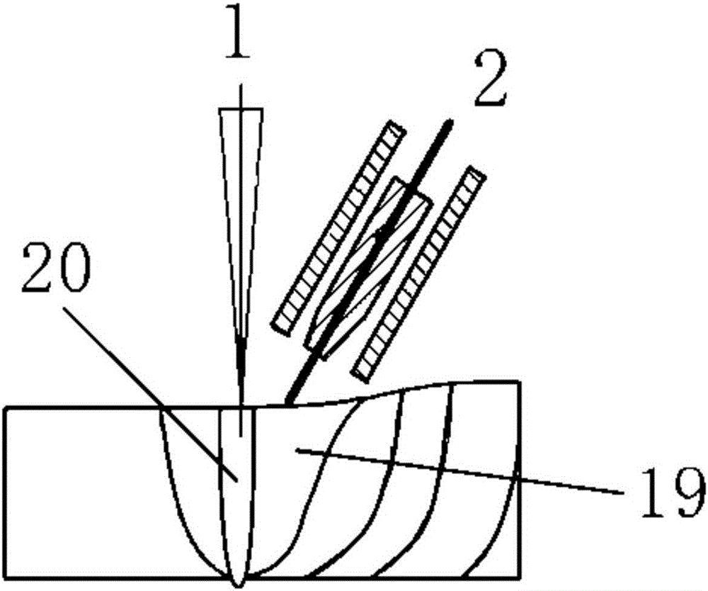 Welding device and method for avoiding high-nitrogen steel welding air holes and improving connector strength