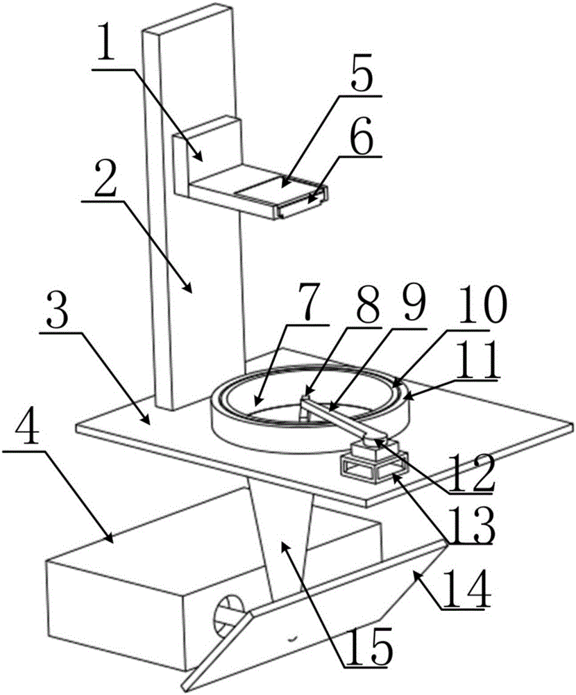 Preparation method for forming ceramic dental crown/bridge through digital plane projection