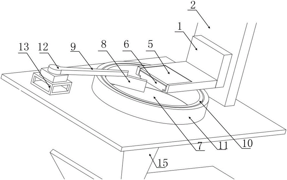 Preparation method for forming ceramic dental crown/bridge through digital plane projection