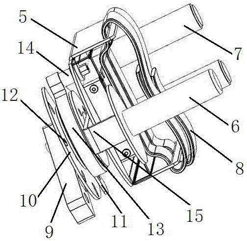 Active-and-passive rehabilitation training instrument for multiple joints of upper limb