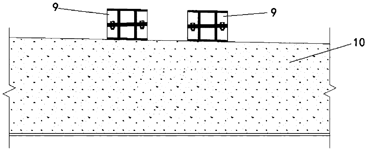 Construction method of sliding unlocking type temporary support for mounting prefabricated small box girder