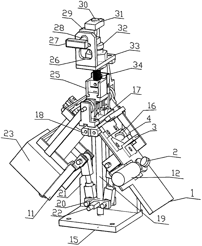 Dual-channel MDOF (multidegree of freedom) adjustment mechanism of optical surface plasma resonance biosensor