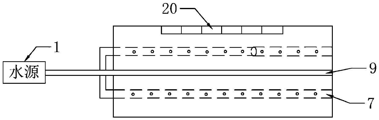 Device for simulating slope with seepage-freezing-thawing coupling action and using method thereof