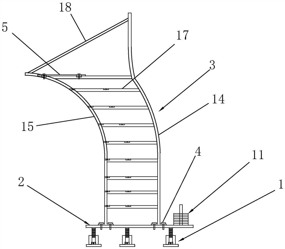 Auxiliary operation platform for installation of peripheral guard boards of ventilation building and using method thereof