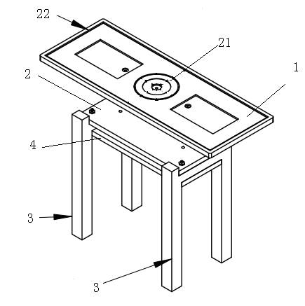 Multifunctional assembled table and stools