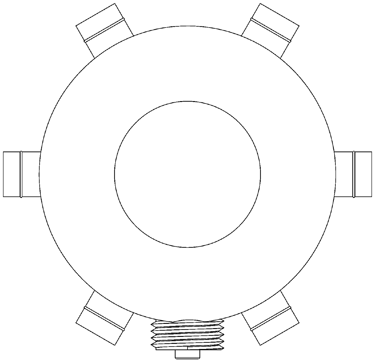 A rainproof multi-output hole power distribution socket for Christmas light trees