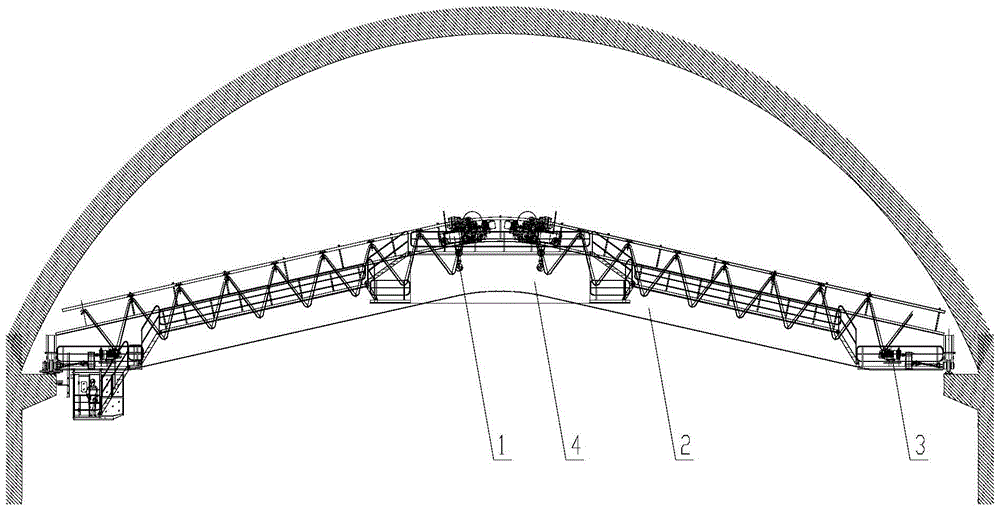 Trolley Towed Arch Bridge Crane