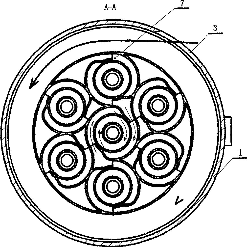 Cyclone type secondary separation dust cup of vacuum cleaner