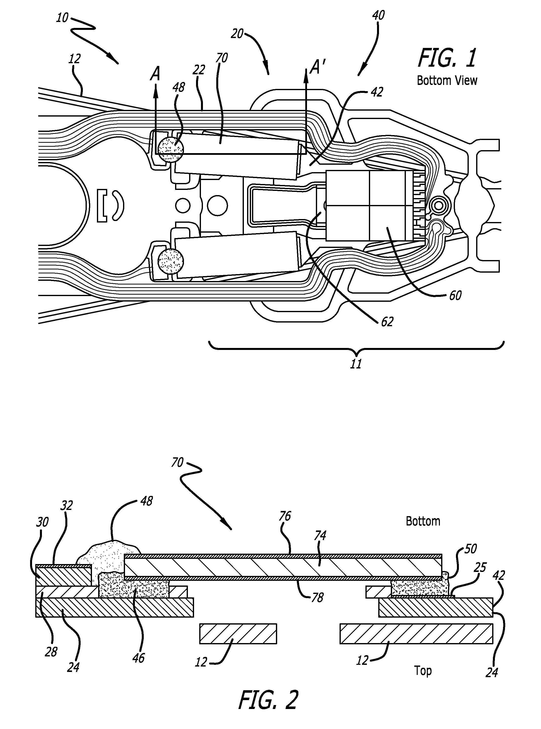 Microactuator bonding having increased adhesive exposure for more thorough adhesive cure